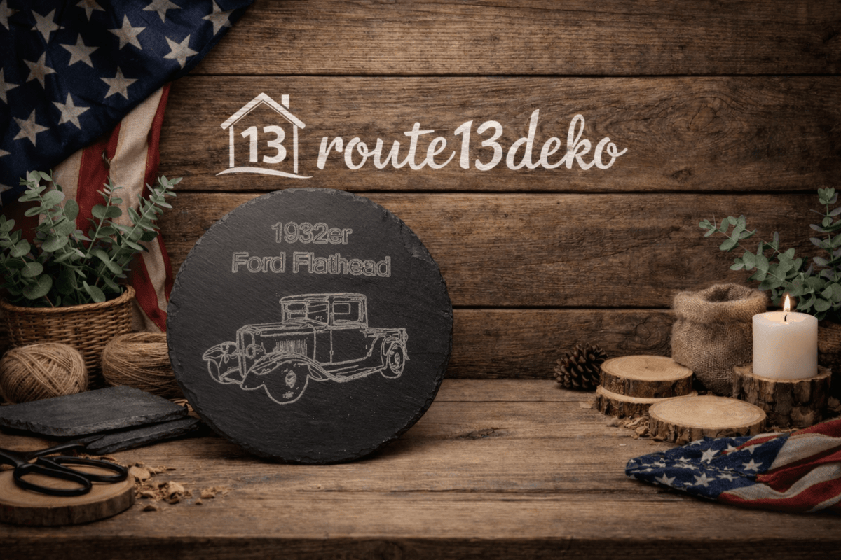 Automotive,cars,gravur,rund,20cm durchmesser - route13deko