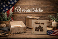 Handgemachte Holzbox mit Gravur 'Take it easy', rustikales Dekor, Geschenkidee